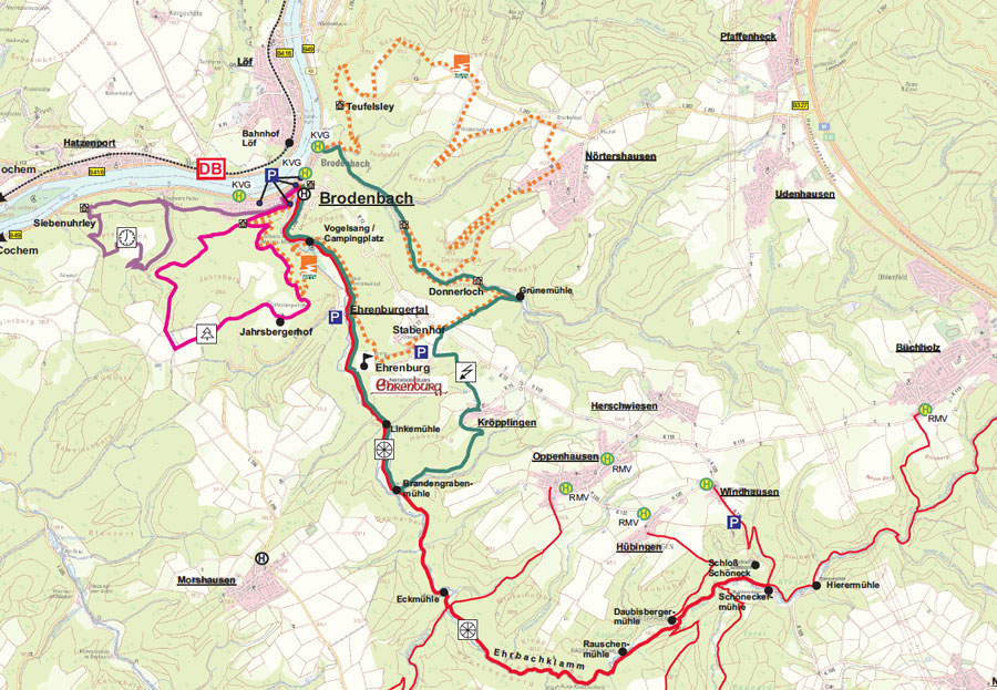Wanderkarte Brodenbach